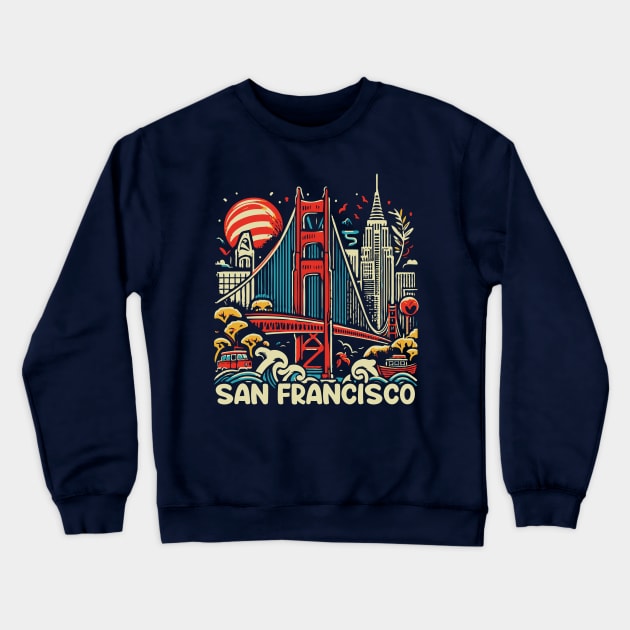 San Francisco Crewneck Sweatshirt by Trendsdk